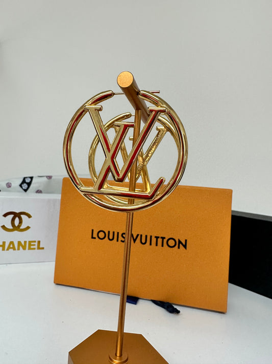 LV Gold Hoops - Dive Into Lux 